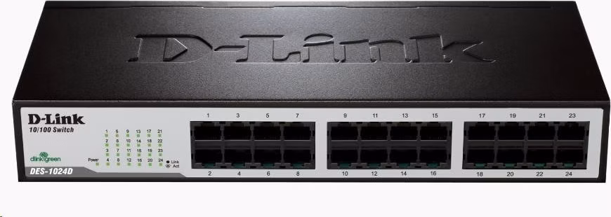 D-Link DES-1024D 24-portový 10/100 stolový/pozemný prepínač