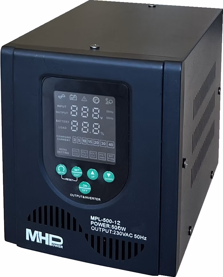 Záložný zdroj MHPower MPL-500-12, UPS, 500W, čistý