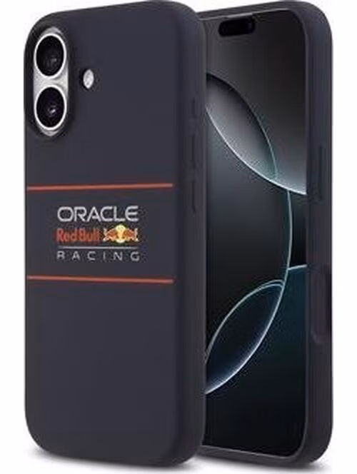 Red Bull Silicone Horizontal Logo MagSafe Zadný Kryt pre iPhone 17 modrý