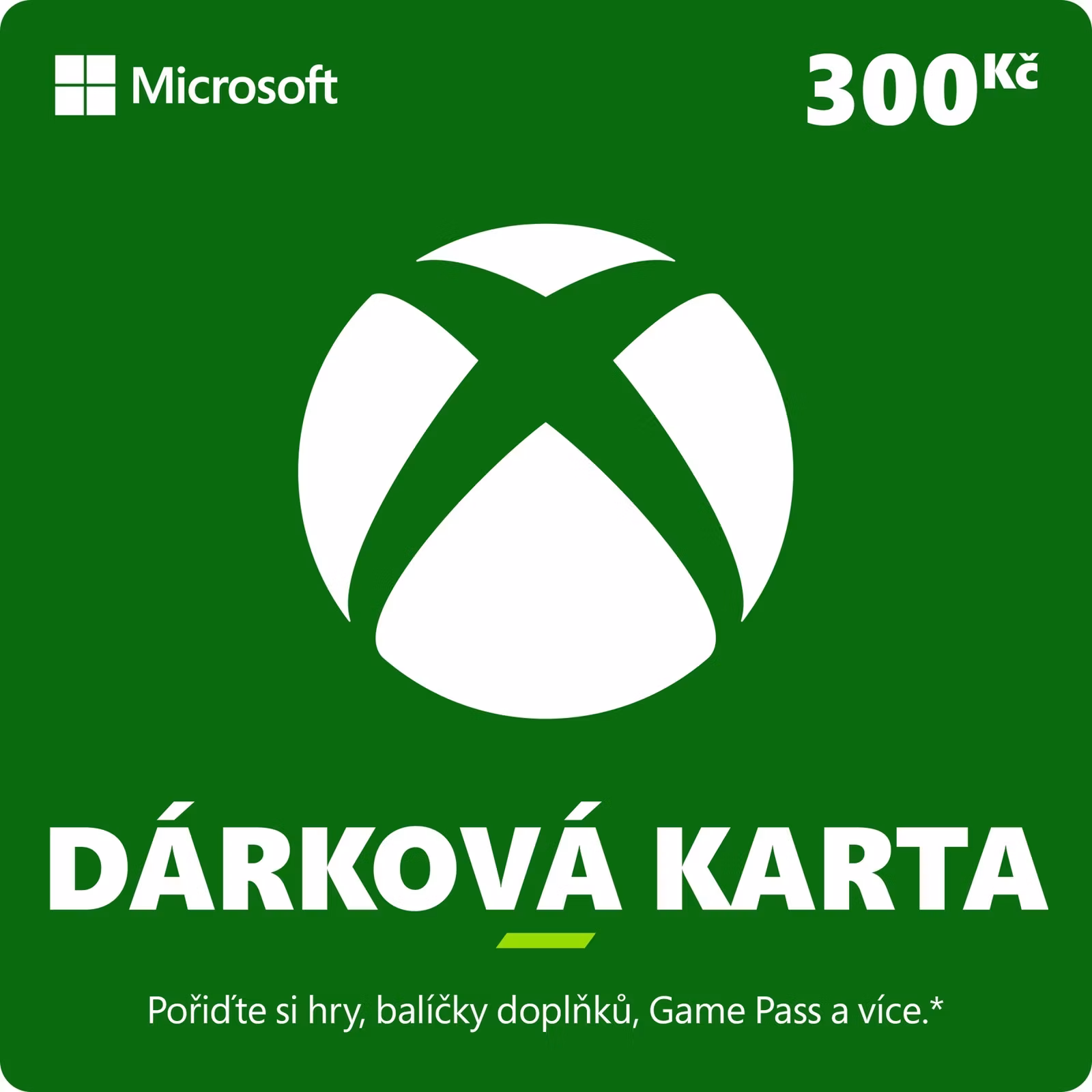 ESD XBOX - Darčeková karta Xbox 300 Kč