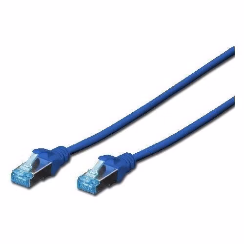 Digitus CAT 5e SF-UTP patch cable, PVC AWG 26/7, length 2 m, color blue