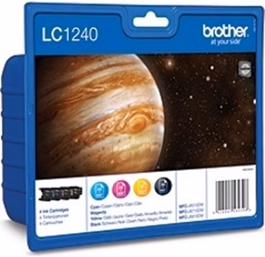 BROTHER inkoustová náplň LC-1240VALBP/ multipack/ Černá + tři barvy