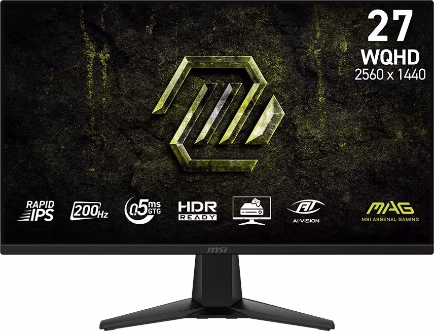 MSI Gaming MAG 275QF E20/ 27"/ 2560x1440/ IPS/ 0,5ms/ 200Hz/ 300cd/m2/ 1100:1/ HDMI/ DP/ VESA/ černý