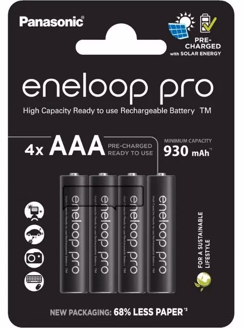 AVACOM Nabíjecí baterie AAA Panasonic Eneloop Pro N 930mAh Ni-MH 4ks Blistr