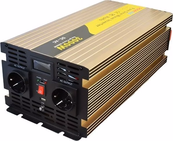 ROGERELE Sinusový měnič napětí REP3000-24, 3000W, 24V, USB port