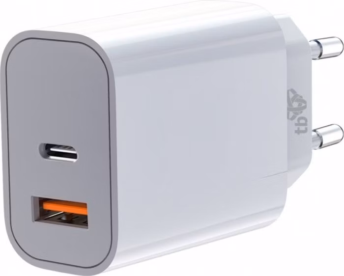 TB nabíjačka USB-C + USB-A 2x3A biela