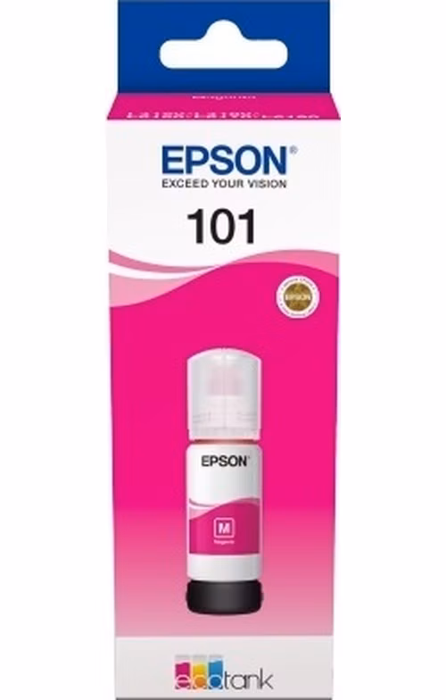 Epson inkoustová náplň/ T03V34A/ 101 EcoTank/ L6160/ L6170/ L6190/ L4150/ L4160/ Magenta