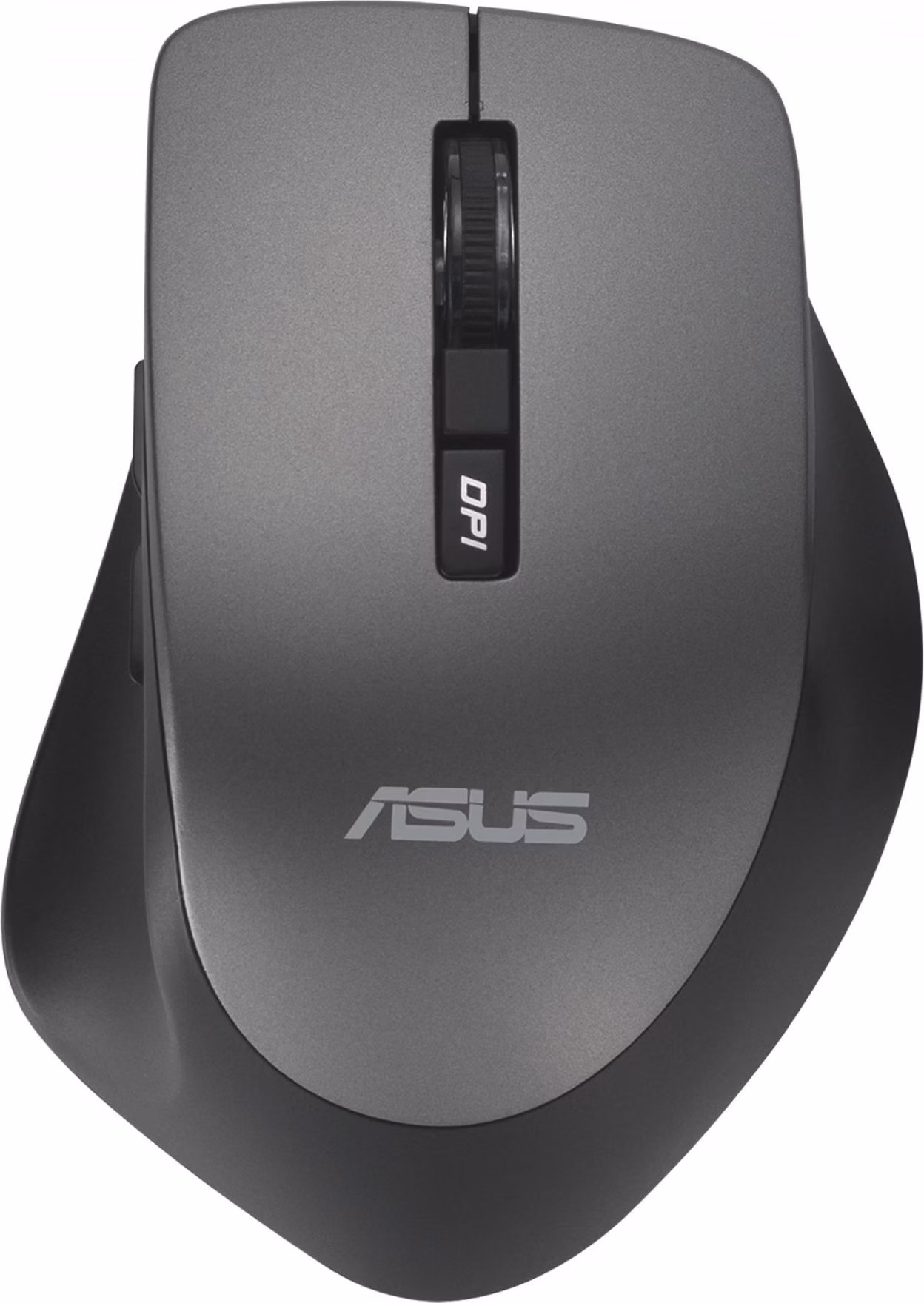 ASUS WT425/Ergonomická/Optická/Pro praváky/1 600 DPI/Bezdrátové USB/Šedá