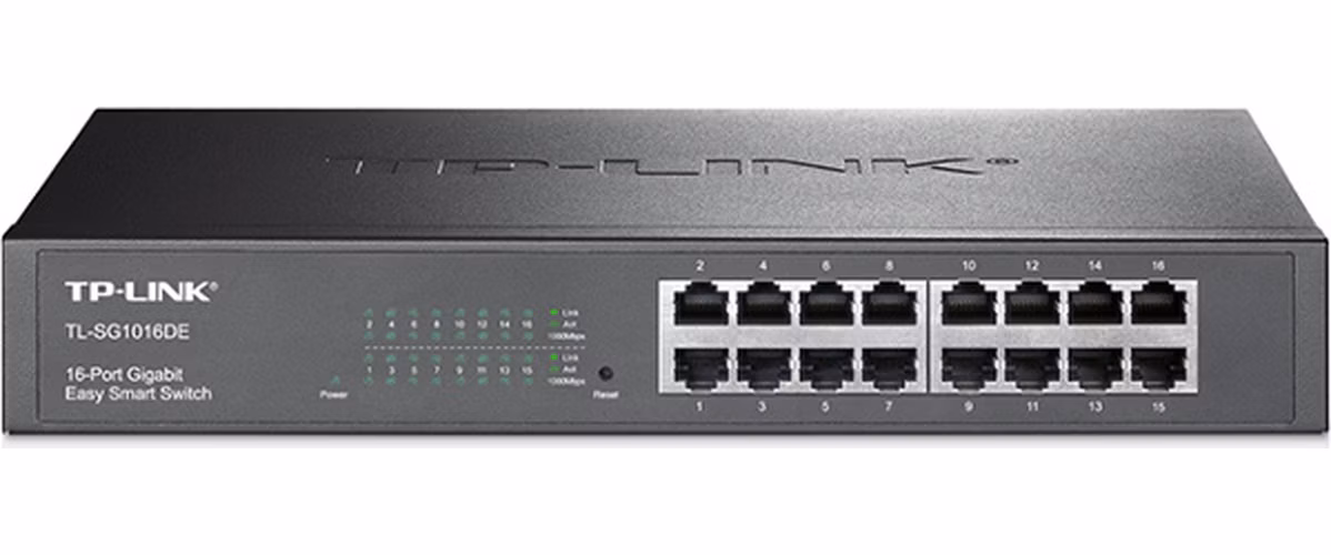 TP-Link TL-SG1016DE/ easy smart switch 16x 10/100/1000Mbps/ IGMP, QoS, VLAN/ desktop