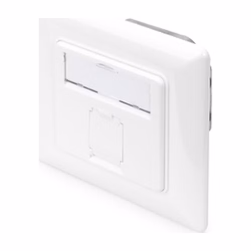 DIGITUS Professional CAT 6A Class EA network outlet, design-compatible, shielded, flush mount