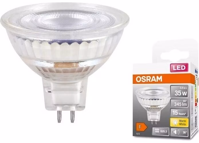 OSRAM LED STAR GU5,3 3,8W/827 12V MR16 35W teplá