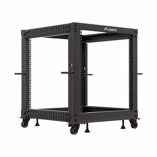 LANBERG OTEVŘENÝ RACK 12U 19" 600X600-1100 NASTAVITELNÝ ČERNÝ