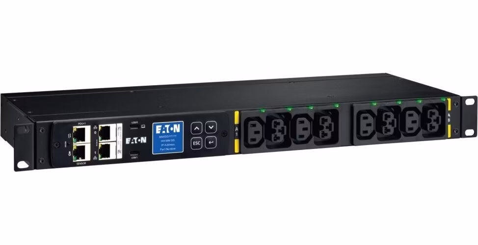 EATON ePDU G4: Spínané IEC 1U horizontální, In: C20 16A 1P - Out: 4xC13,4xC39
