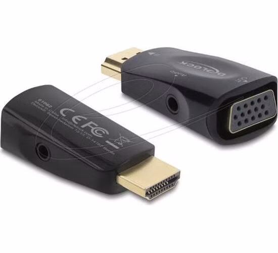 Delock Adaptér HDMI na VGA s audio