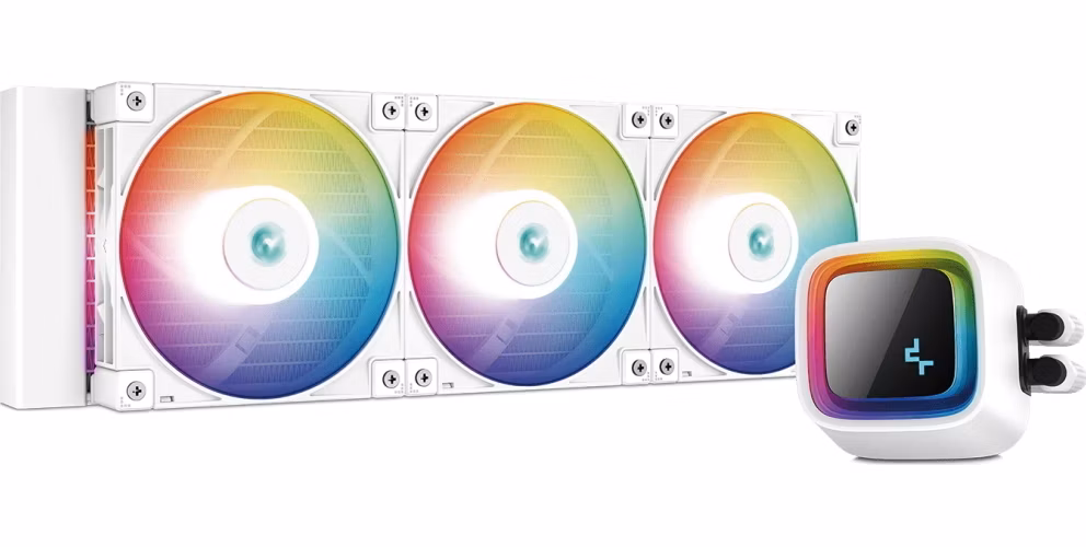 DEEPCOOL vodní chladič LS720 / 3x120 mm fan / ARGB / Intel i AMD / bílý