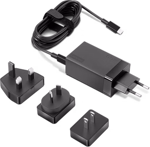 Lenovo adaptér ThinkPad 65W AC USB-C Travel (vyměnitelné koncovky pro zásuvky EU,USA,UK,AU)