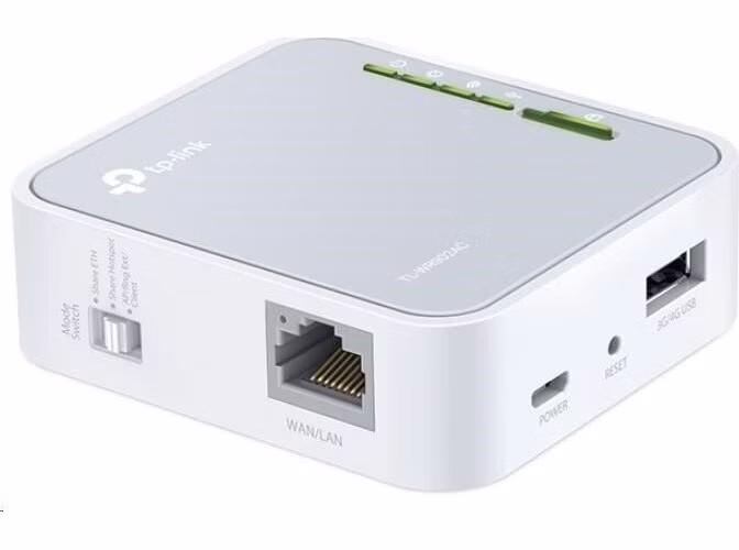 TP-Link TL-WR902AC přenosný WiFi5 router v4.0 (P/N:1753502327) (AC750, 2,4GHz/5GHz, 1x100Mb/s LAN/WAN, 4G LTE, 1xUSB2.0)