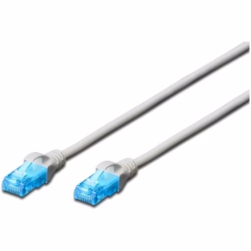 Digitus Ecoline Patch Cable, UTP, CAT 5e, AWG 26/7, šedý 10m, 1ks