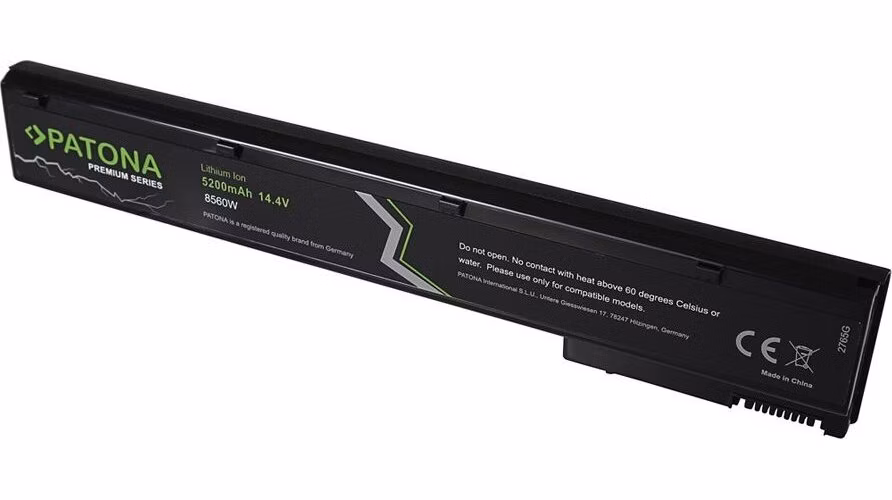 PATONA baterie pro ntb HP Elitebook 8560w 5200mAh Li-Ion 14,4V PREMIUM VH08
