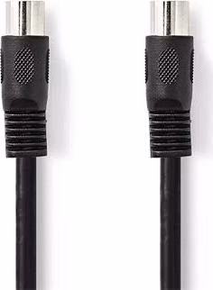 Nedis CAGL20000BK30 - Audiokabel DIN | DIN 5-pin Zástrčka - DIN 5-pin Zástrčka | 3 m | Černá