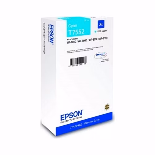 Epson inkoustová náplň/ C13T755240/ WF-8090/ 8590/ XL azurová