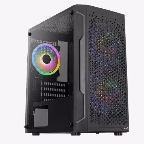 AEROCOOL skříň MC G Trinity, Micro tower, 1x USB 3.0, 1x USB 2.0, 2x audio, bez zdroje