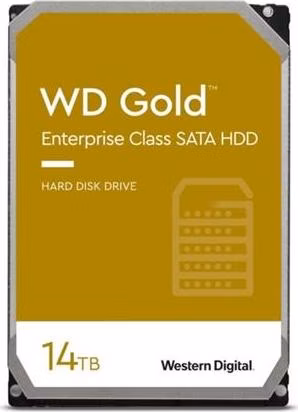 WD Gold Enterprise WD142KRYZ/14TB/3,5”/512MB cache/7200 RPM/SATAIII/600/262 MB/s/CMR