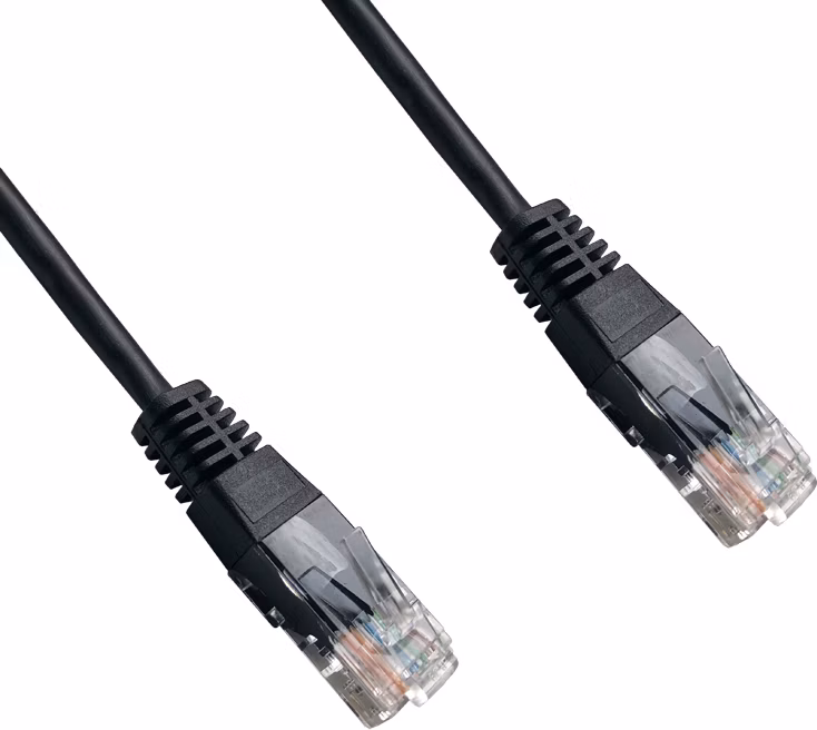 DATACOM Patch cord UTP CAT5E 5m černý