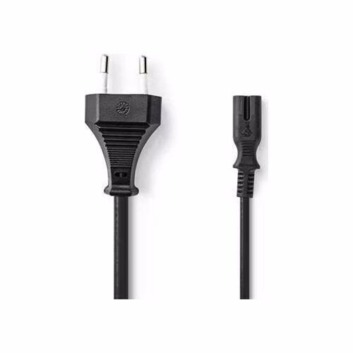Nedis PCGB11040BK20 - Euro Napájecí Kabel | Rovná Euro Zástrčka – IEC-320-C7 | 2 m | Černý
