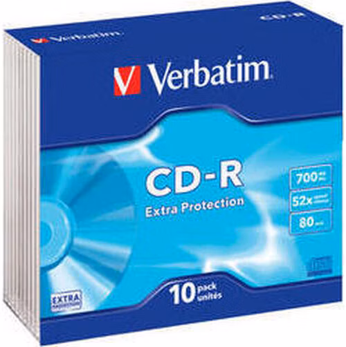 VERBATIM CD-R(10-Pack)Slim/ExtraProtection/DL/52x/700MB