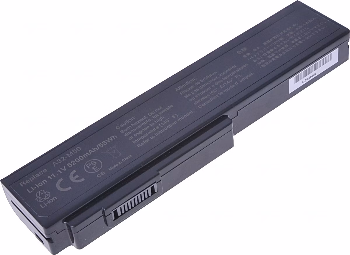 Batéria T6 Power pre Asus M50, G50, G60, N43, N53, N61, B43, X55, X57, X64, 5200mAh, 58Wh, 6cell