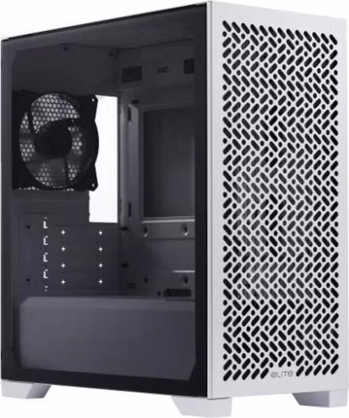 Cooler Master case Elite 302 White Lite, Průhledná bočnice, mATX, 1x 120mm Fan, bílá