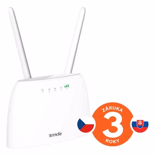 Tenda 4G07 Wi-Fi AC1200 4G LTE router, 2x WAN/LAN, 1x miniSIM, IPv6, VPN, LTE Cat.4,4x anténa, SK app
