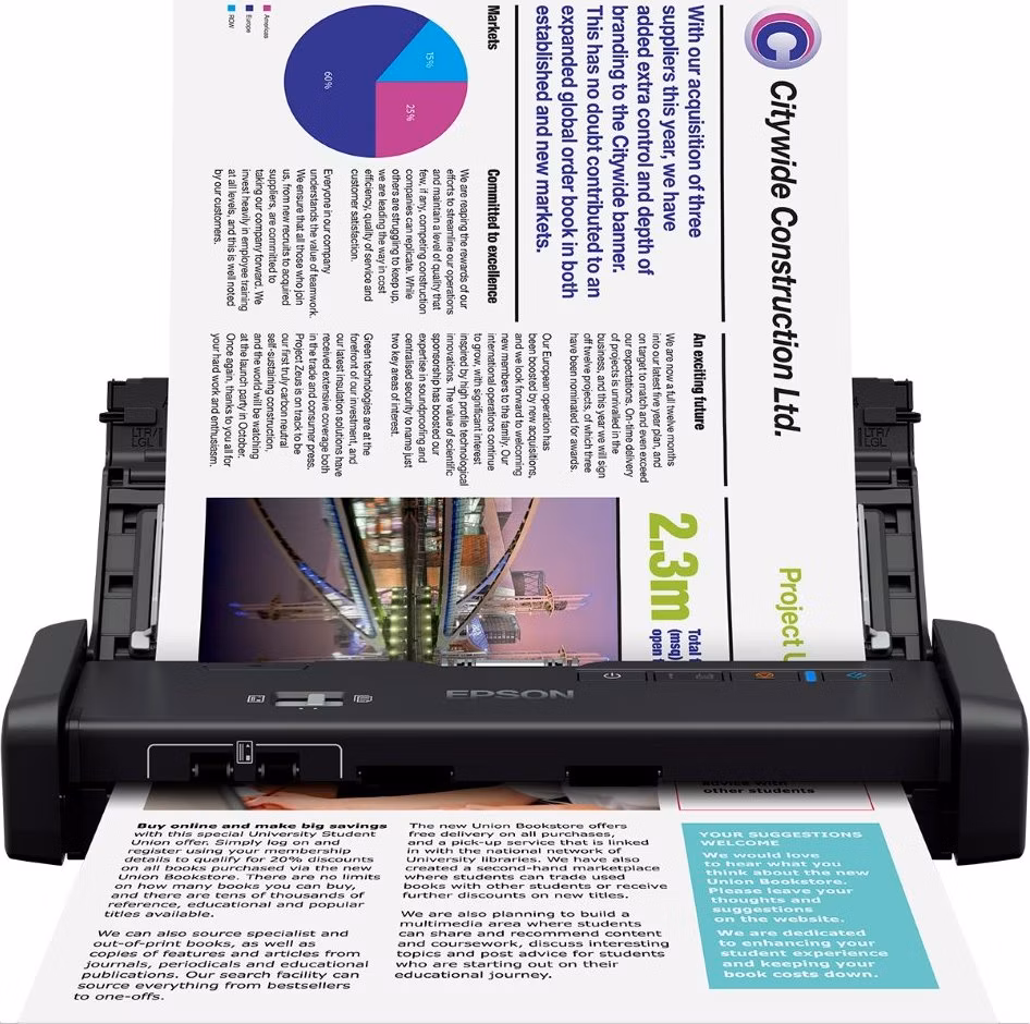 Epson skener WorkForce DS-310/ A4/ 1200dpi/ USB3.0/ 3 roky záruka po registraci