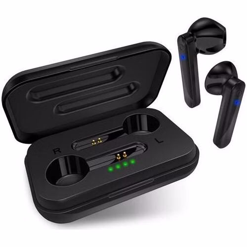 CONNECT IT True Wireless SONICBASS sluchátka do uší s mikrofonem, ČERNÁ