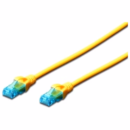 Digitus Ecoline Patch Cable, UTP, CAT 5e, AWG 26/7, žlutý 2m, 1ks