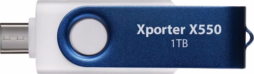 PATRIOT Xporter X550 1TB / USB Typ-A + USB Typ-C / USB 3.2 Gen 1 / bílo-modrá