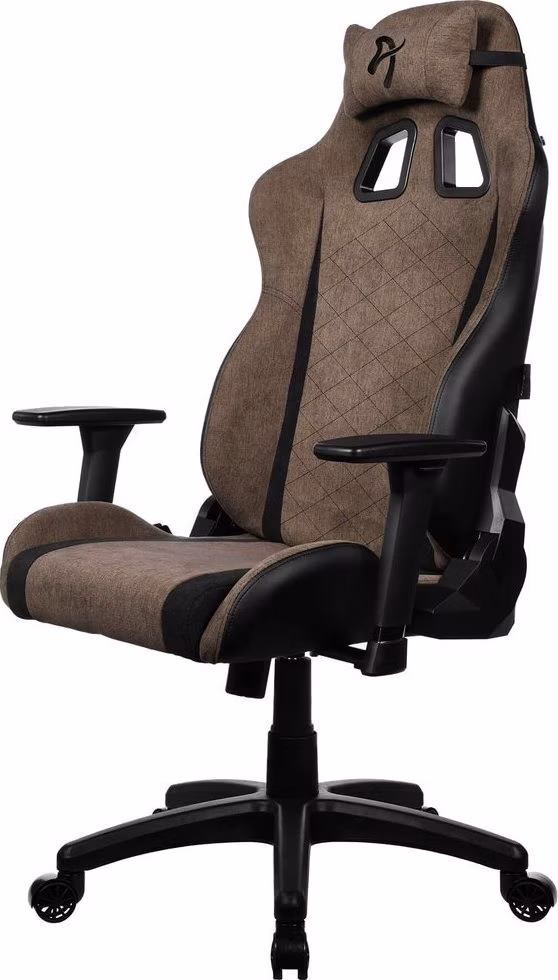 AROZZI herní židle AVANTI Soft Fabric Brown/ látkový povrch/ hnědá