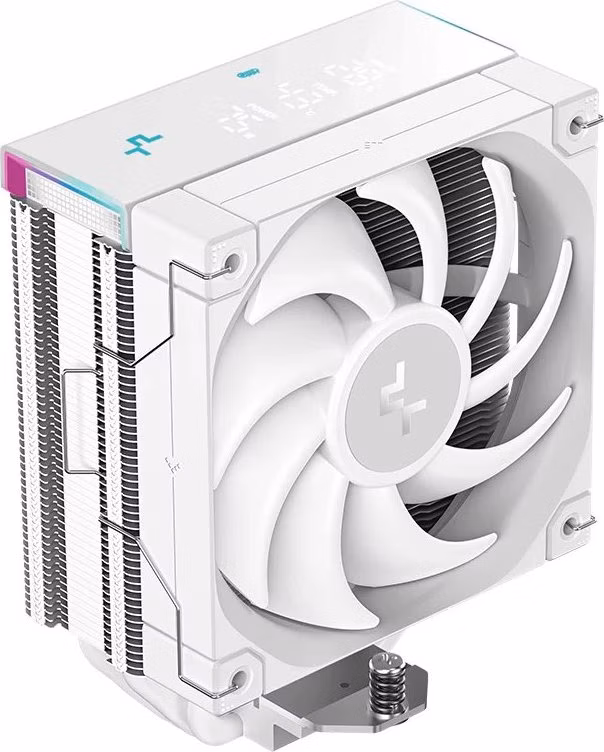 DEEPCOOL chladič AK400 Digital Pro / 120mm fan / 4x heatpipes / PWM / pro Intel i AMD / bílý / dig.disp. více hodnot
