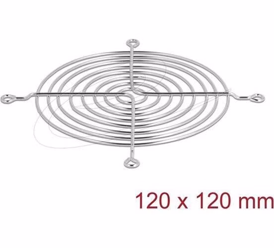 Delock Mřížka ventilátoru, 120 x 120 mm, stříbrná