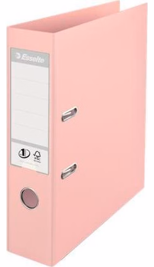 ESSELTE No.1 pákový pořadač Power SOLEA A4 75mm růžový