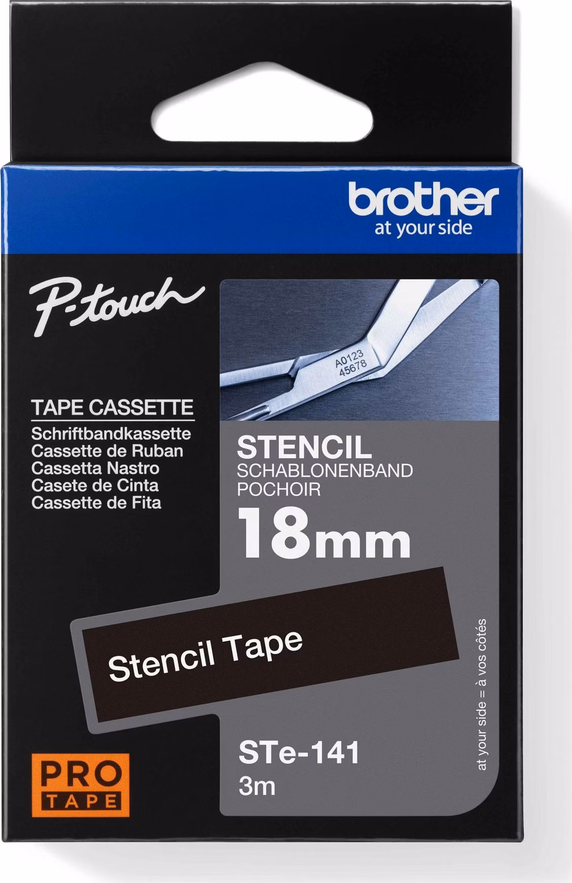 BROTHER páska STENCIL pro el. značení STE-141 / 18mm