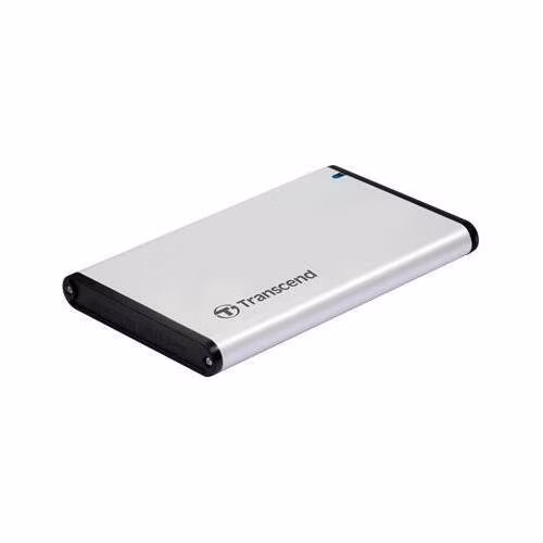 Transcend StoreJet 25S3 externí rámeček pro 2.5" HDD/SSD, SATA III, USB 3.0, celohliníkový, stříbrný