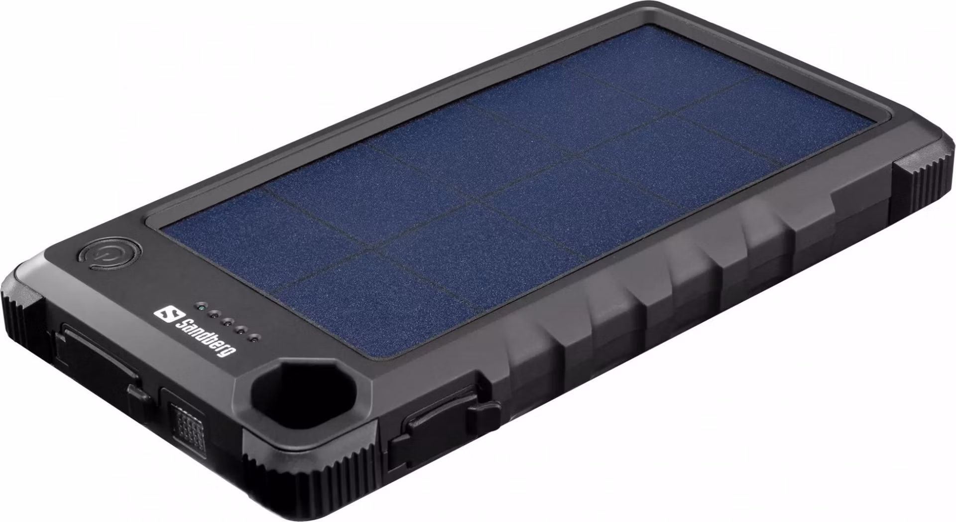 Sandberg Outdoor Solar Powerbank 10000 mAh, solárna nabíjačka, čierna
