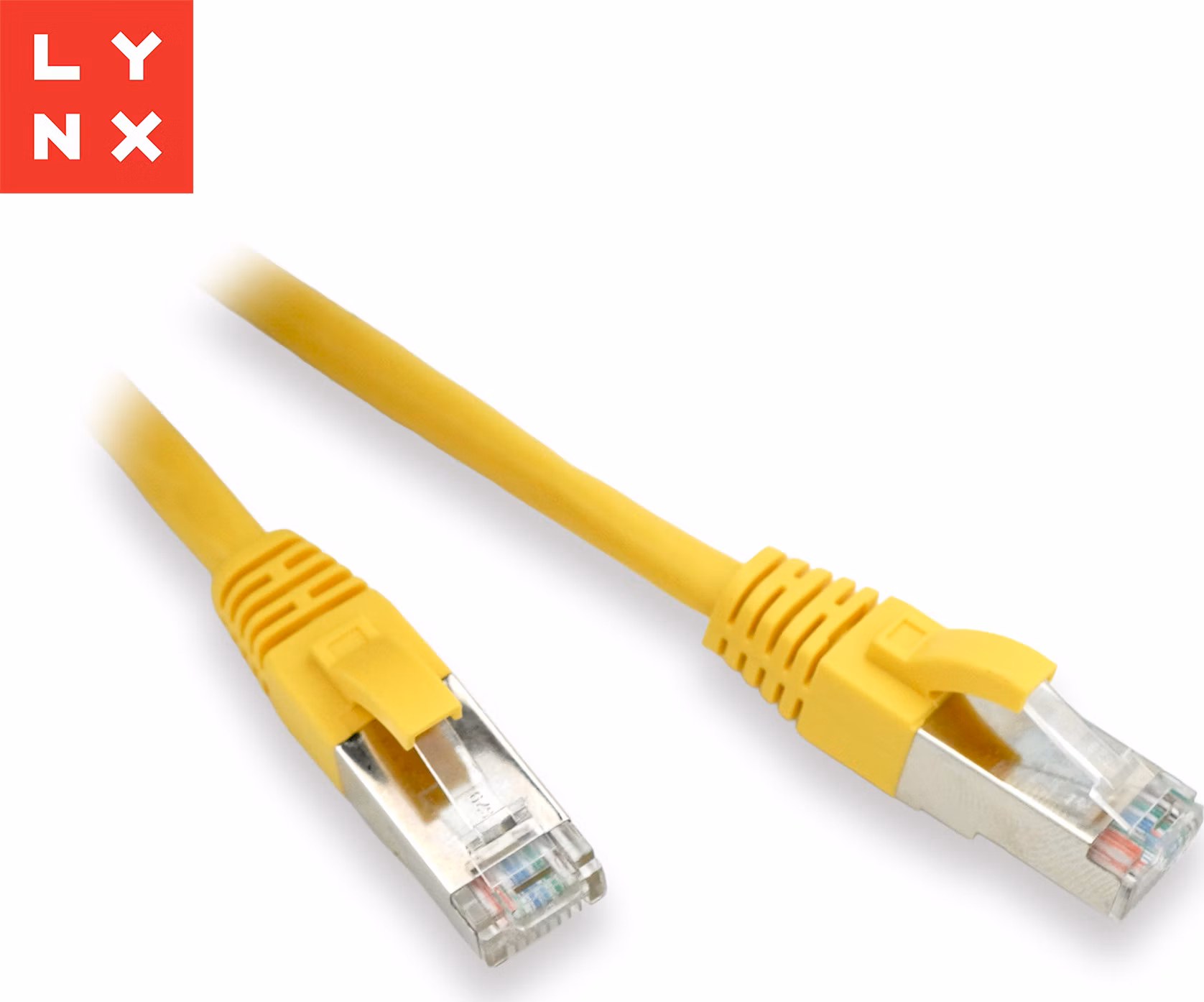 LYNX FTP patch kabel Cat5e PVC, CCA, 0,3m, žlutý (balení obsahuje 10ks)