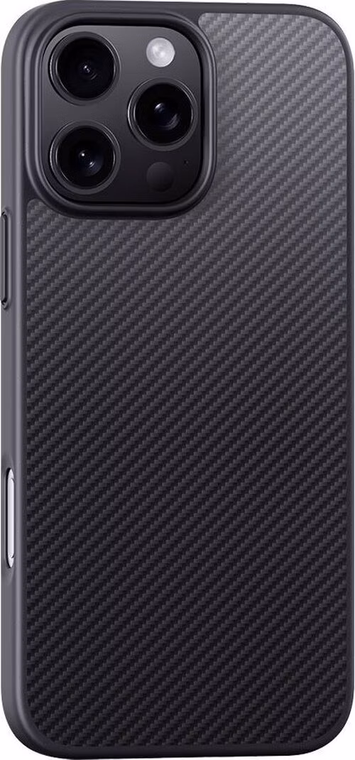 Devia kryt Kevlar Ultra-Thin Magnetic Shockproof Case pre iPhone 16 Plus - Black