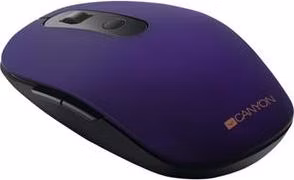 Canyon MW-9, 2v1 bezdrôtová optická myš Bluetooth / Wireless USB, 800/1000/1200/1500 DPI, 6 tlač, fialová
