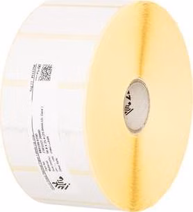 Zebra Label, Paper, 102x102mm; Direct Thermal, Z-Select 2000D, Coated, Permanent Adhesive, 25mm Core, Perforation