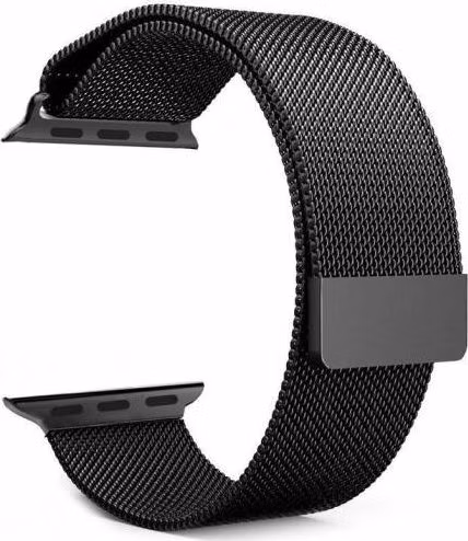 Tactical 333 Loop Magnetický Kovový Remienok pre Apple Watch 1/2/3/4/5/6/SE 38/40mm Black