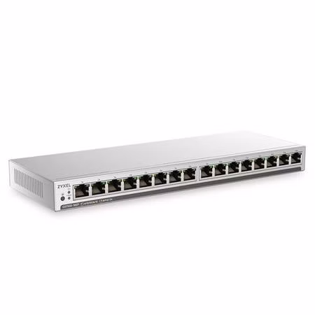 Zyxel GS1100-16EPS Slimline Unmanaged + PoE+ 135W 16 port Gigabit  Unmanaged + Switch